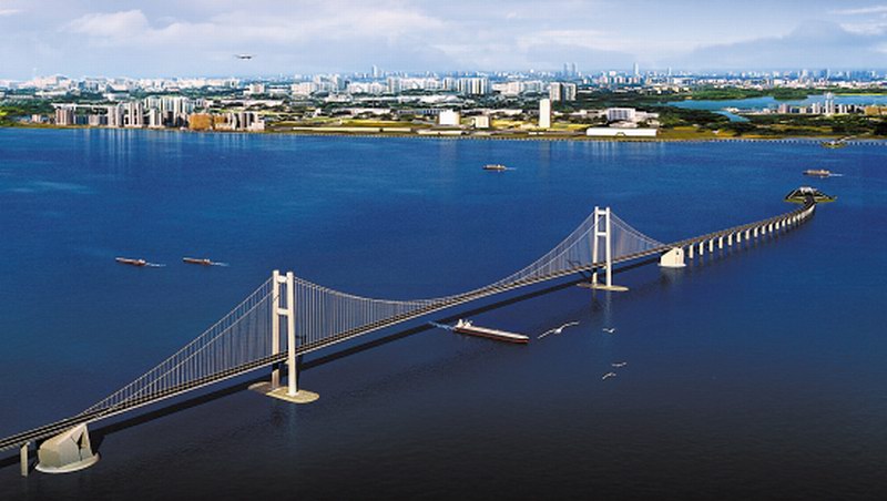 Shenzhen-Zhongshan Bridge construction project